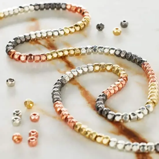 Metal Faceted Rondel Beads by Bead Landing&reg;, 3mm {3}