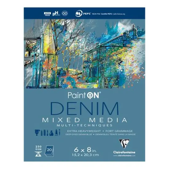 Clairefontaine PaintON&reg; Denim Mixed Media Paper Pad {1}