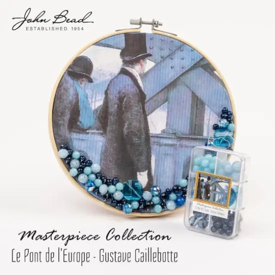 John Bead Masterpiece Collection Glass Bead Box Mix Le Pont de l'Europe/Gustave Caillebotte {5}