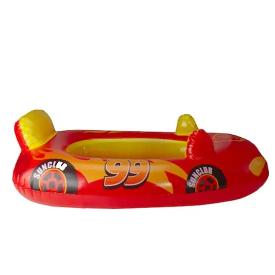 34" Inflatable Red Children's Race Car Pool Float {4}