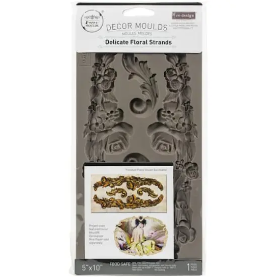 Redesign with Prima&reg; Decor Mould&reg; Delicate Floral Strands Silicone Mold {1}