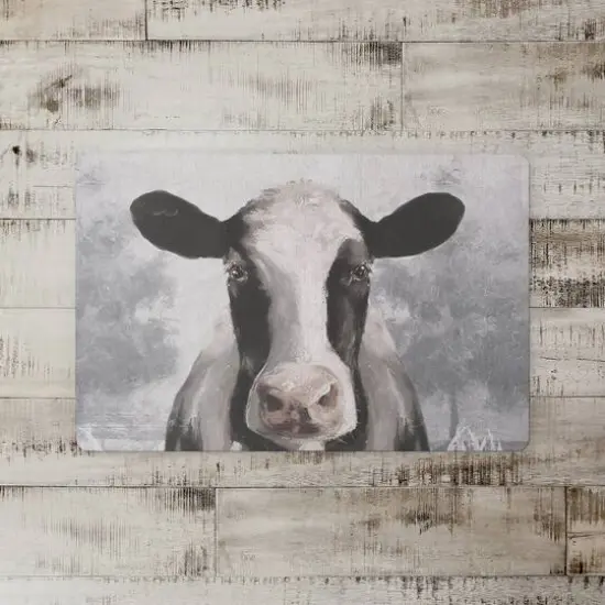 Sophisticated Cow 18" x 27" Floor Mat {3}