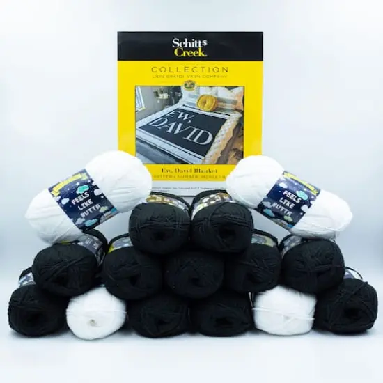 Lion Brand&reg; Schitt's Creek Ew, David Blanket Crochet Yarn Bundle {1}