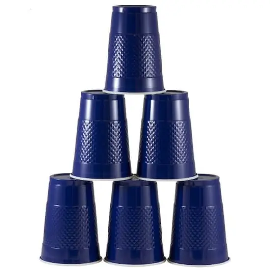 JAM Paper 16oz. Plastic Party Cups, 20ct. Navy Blue {4}