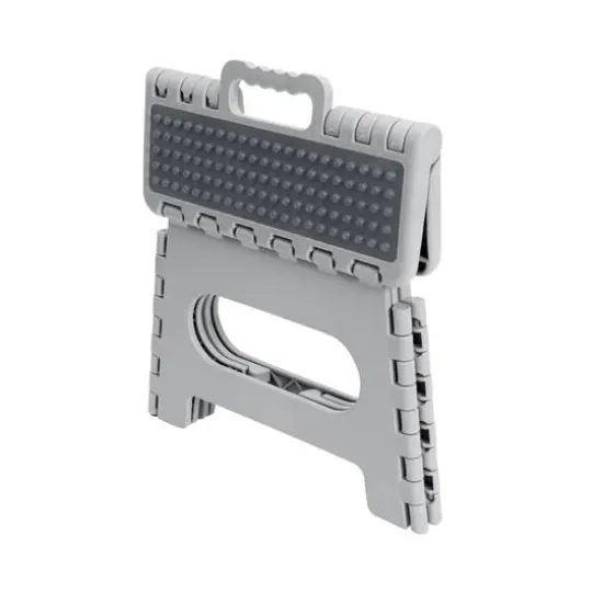 Simplify 9" Anti-Skid Folding Step Stool Gray {9}