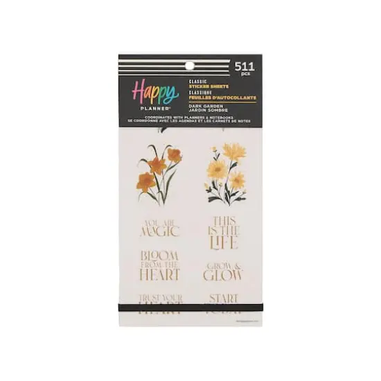 The Classic Happy Planner&reg; Dark Garden Sticker Book {1}