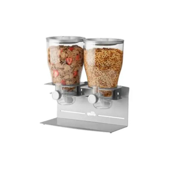 Honey Can Do Metallic & Chrome Double Commercial Cereal Dispenser {1}