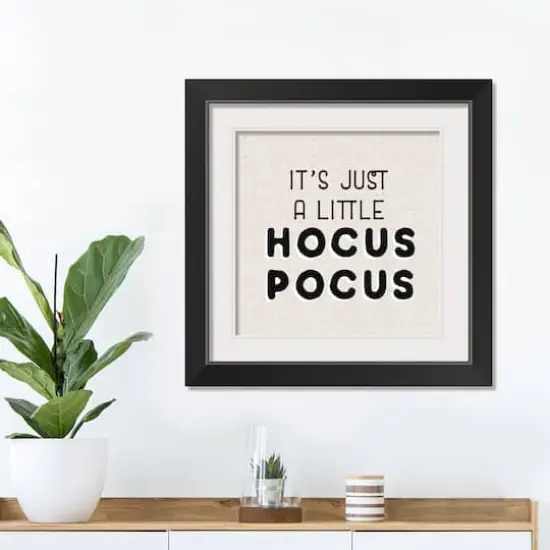 Hocus Pocus Halloween Print in Black Frame {4}