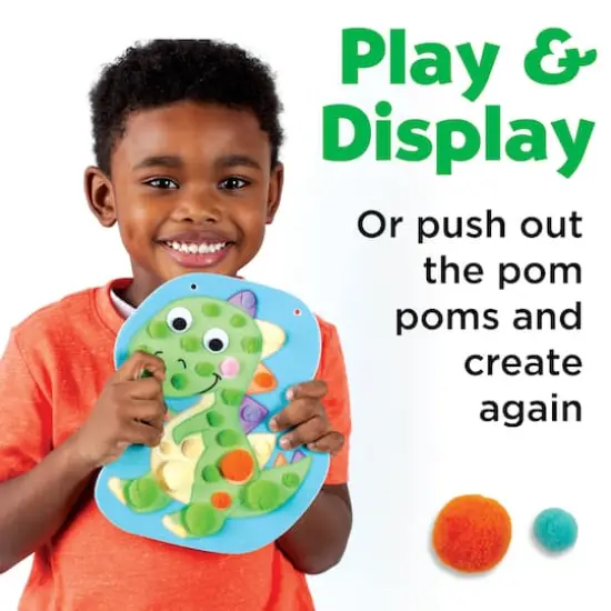 Creativity for Kids&reg; Dinosaurs Pom Pom Pictures Kit {6}