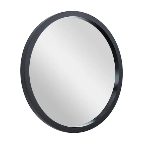Black Contemporary Wall Mirror, 30" x 2" x 30" {3}