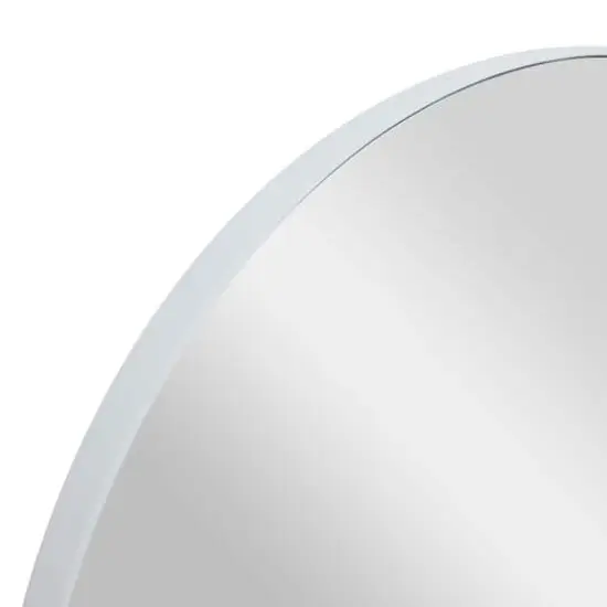 White Contemporary Wall Mirror, 30" x 1" x 30" {4}