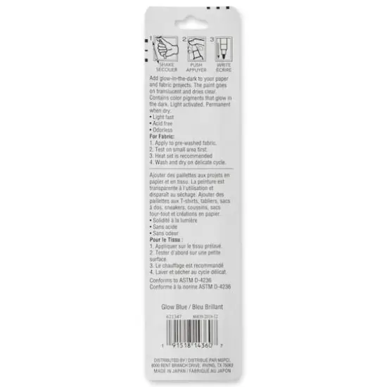Premium Medium Tip Glow-in-the-Dark Water-Based Paint Pen by Craft Smart® Blue {4}