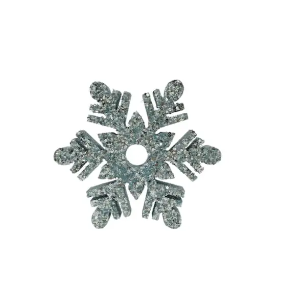 Glitter Snowflake Tabletop D&eacute;cor by Ashland&reg; Blue {1}