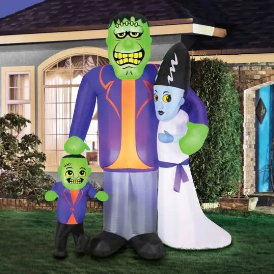 7ft. Inflatable Halloween Monster Family {5}