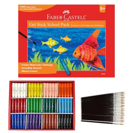 Faber-Castell&reg; 240-Piece Gel Stick School Pack {5}