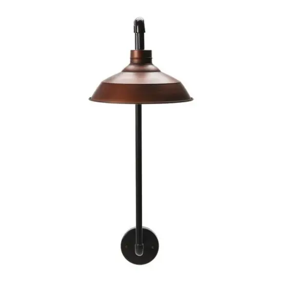 Hello Honey® Metal Wall Sconce with Round Shade Bronze Finish {8}