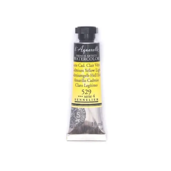 Sennelier French Artists' Watercolor, 10mL 529 Cadmium Yellow Light S4 {1}