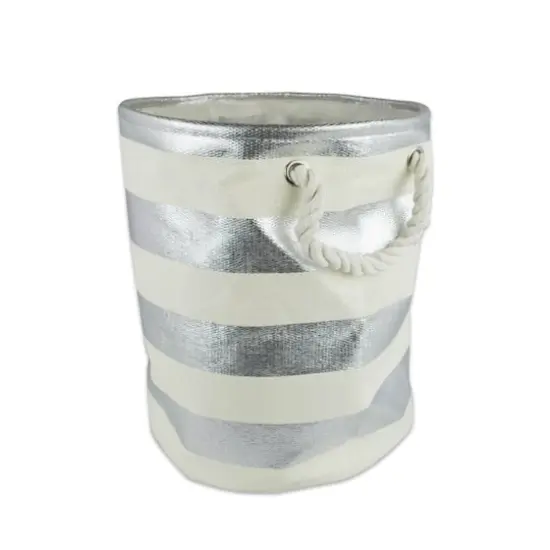 DII&reg; 17" Woven Paper Storage Bin Silver {1}