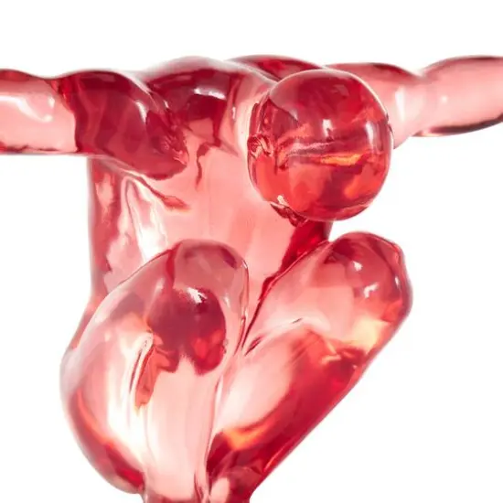 19" Posing Decorative Sculpture Pink {6}