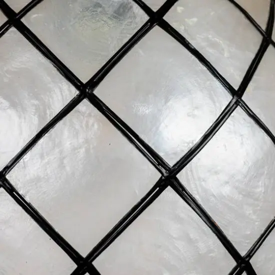 Hello Honey&reg; Marina Natural Capiz & Metal Orb Pendant Ceiling Light {10}