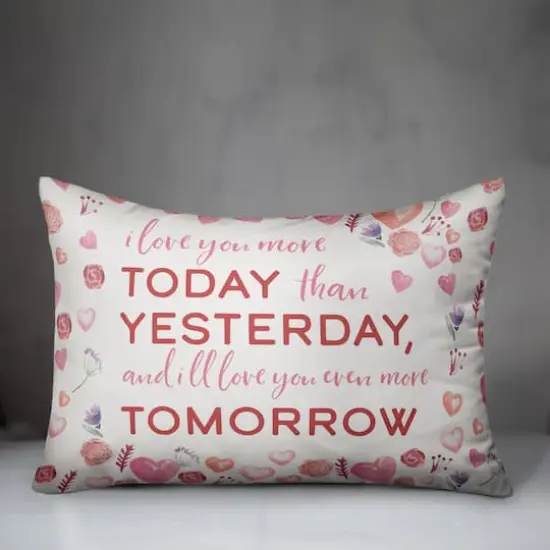 Love Quote Shiplap Throw Pillow, 14" x 20" {4}