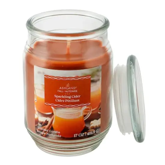 17oz. Fall Scented Jar Candle by Ashland&reg; Sparkling Cider {3}