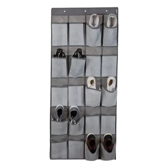 Simplify Heather Gray 20-Pocket Shoe Organizer {3}