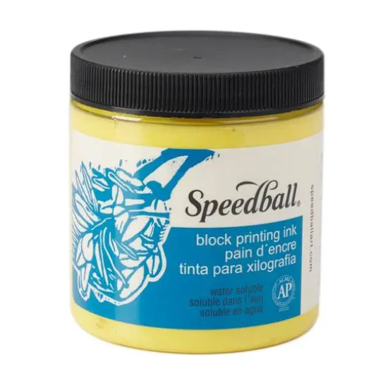 Speedball&reg; Block Printing Ink, 8oz. Yellow {1}