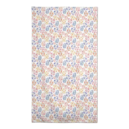 Colorful Floral Easter Eggs 58" x 102" Tablecloth {1}