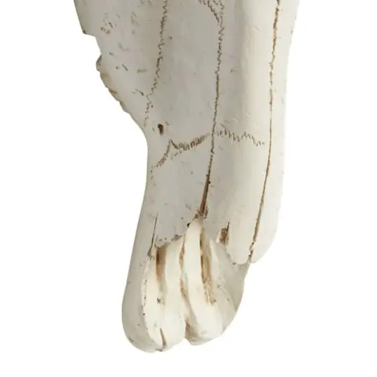 White Farmhouse Skull Polystone Wall Decor, 12" x 16" {5}