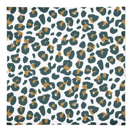 Leopard Cotton Twill Napkin White {1}