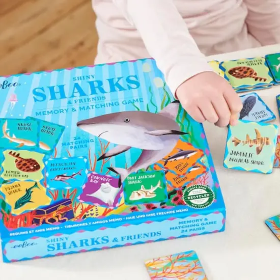 eeBoo Memory & Matching Shiny Sharks & Friends Game {4}