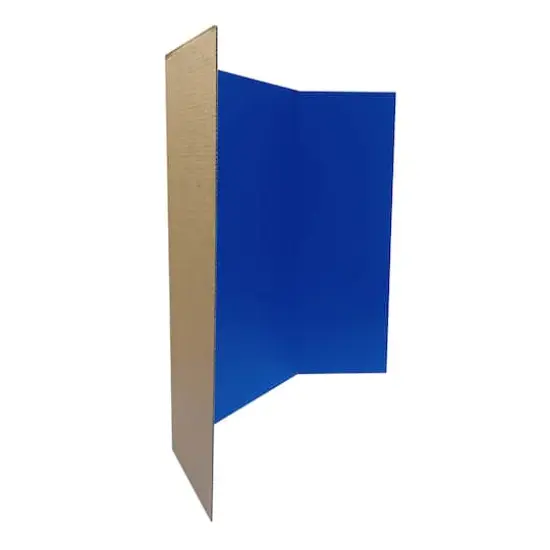 Corrugated Tri-Fold Display Board, 36" x 48" Blue {4}