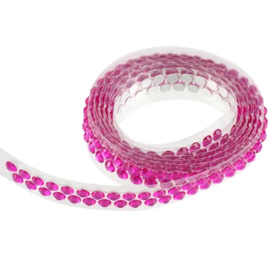 Bling on a Roll&trade; Double Row Rhinestones by Recollections&trade; Dark Pink {1}