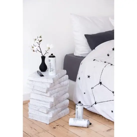 Montana&trade; Cans 400mL MARBLE Effect Spray Paint Black {4}