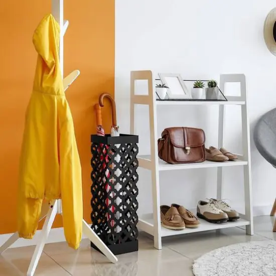 NEX&trade; Black Metal Umbrella Stand Rack {7}