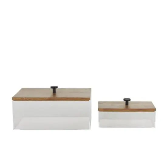 Clear Acrylic Plastic Box Set with Lids {11}