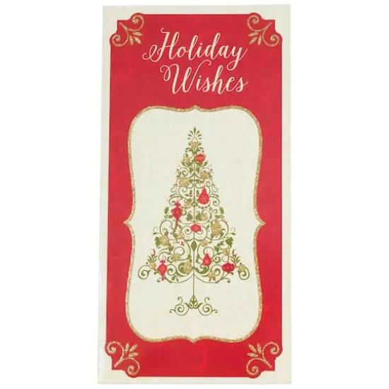 JAM Paper Holiday Wishes Tree Christmas Money Cards & Envelopes Set {3}