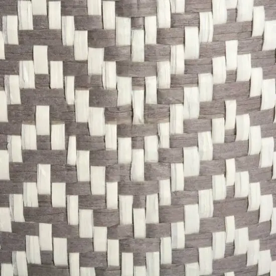 DII&reg; Medium Round Chevron Paper Bin Gray {5}