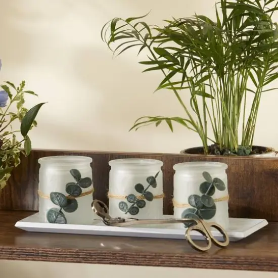 Kate Aspen 4 Piece Frosted Votive & Tray Set {6}