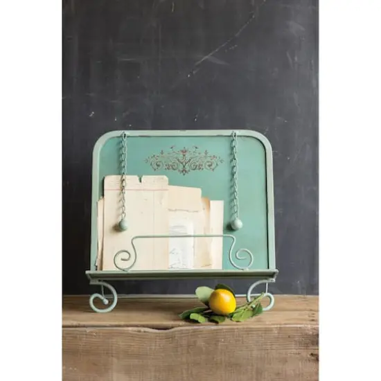 Hello Honey&reg; Blue Metal Cookbook Holder {4}