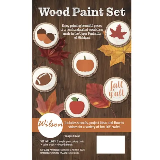 Wilson&reg; Enterprises Wood Paint Set Fall {4}