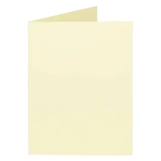 JAM Paper A2 Light Yellow Blank Foldover Cards {3}