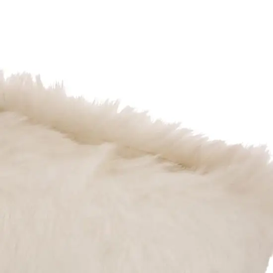 Glitzhome&reg; 21" White Plush Stockings, 2ct. {6}