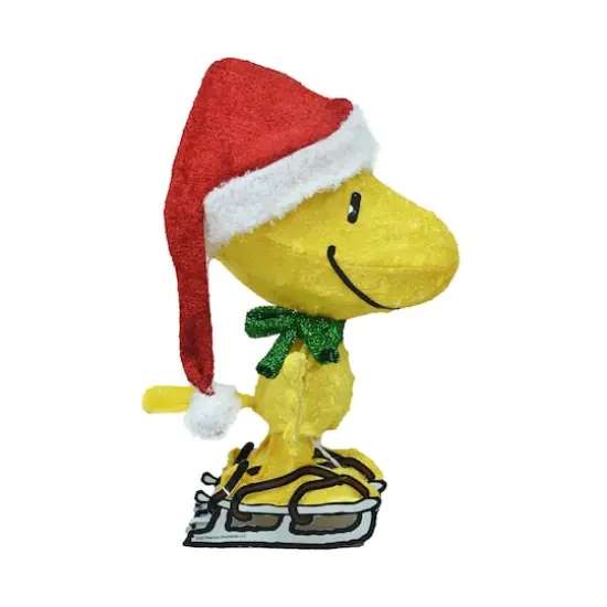 Peanuts&reg; 20" 3D Pre-Lit Skating Woodstock Yard D&eacute;cor {5}