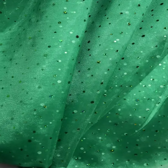 Feldman Green Dots Organza {5}