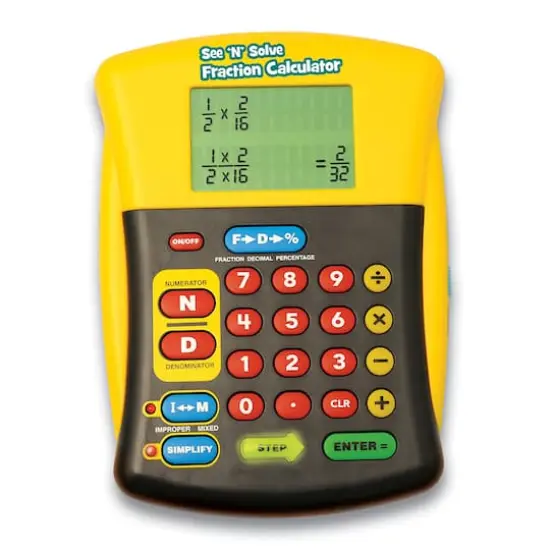 Educational Insights See & Solve Fraction Calculator  {1}