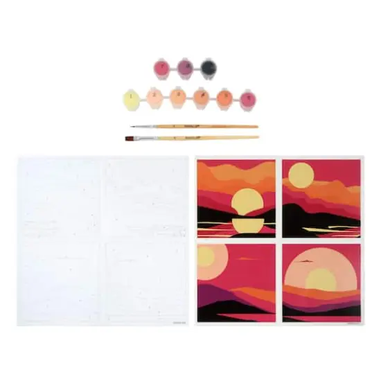 Sunsets Paint-by-Number Gallery Mini Kit by Artist's Loft&reg; {3}