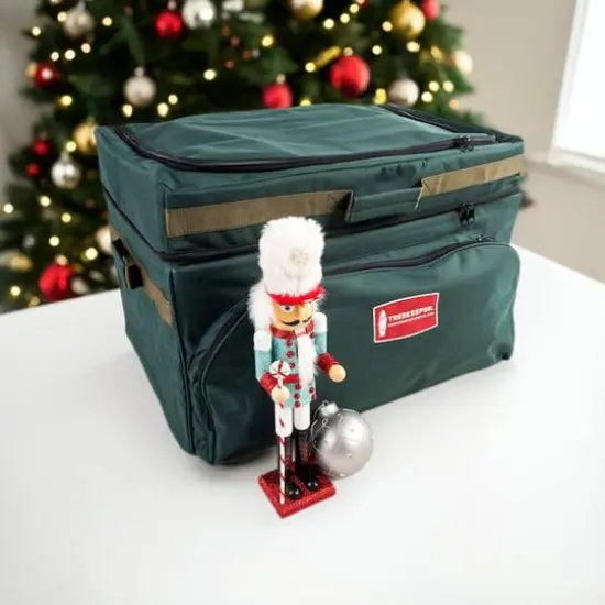TreeKeeper 72ct. 4" Christmas Ornament Storage Box with Top Pocket {12}