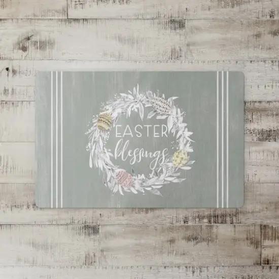 Easter Blessings Wreath 3 27" x 18" Floor Mat {3}
